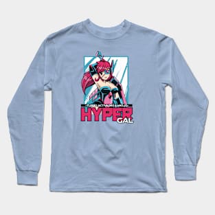 Hyper Anime Girl Long Sleeve T-Shirt